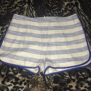 Line & Dot Striped Shorts